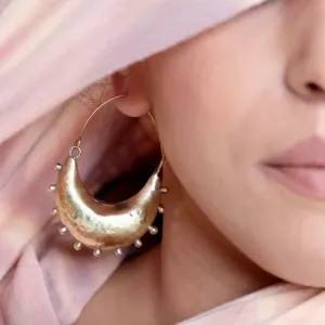 Hebba Crescent Hoop Earrings