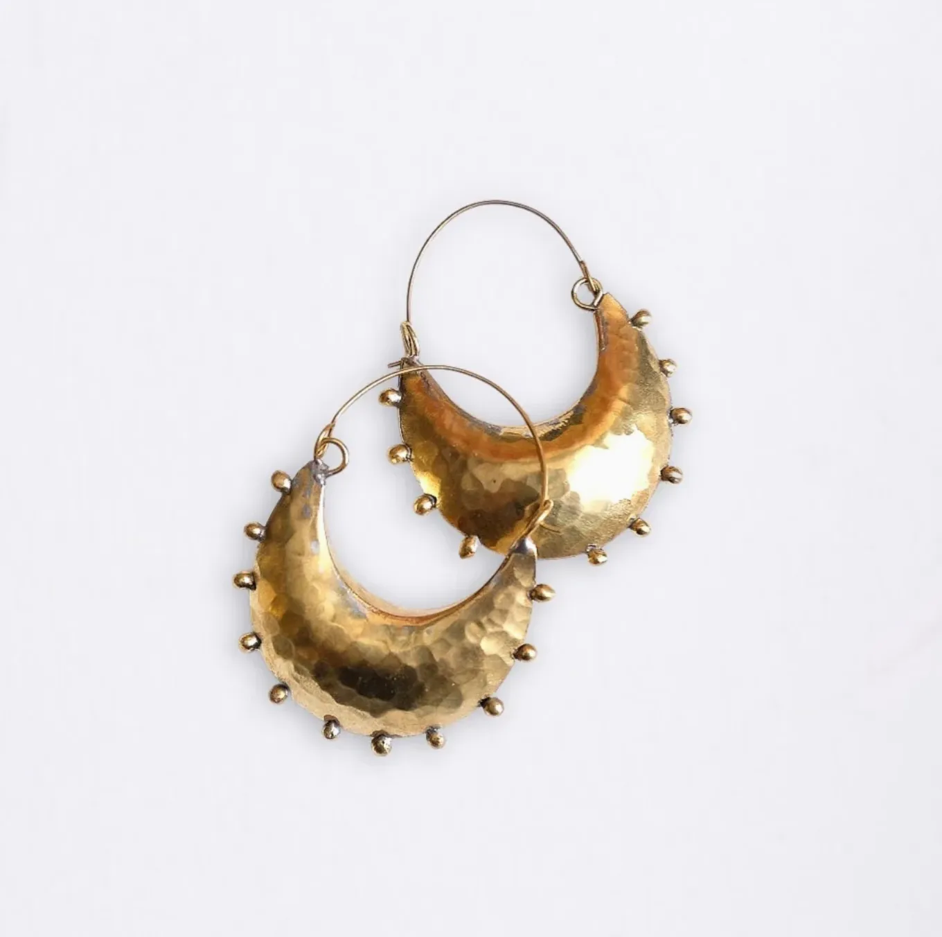 Hebba Crescent Hoop Earrings