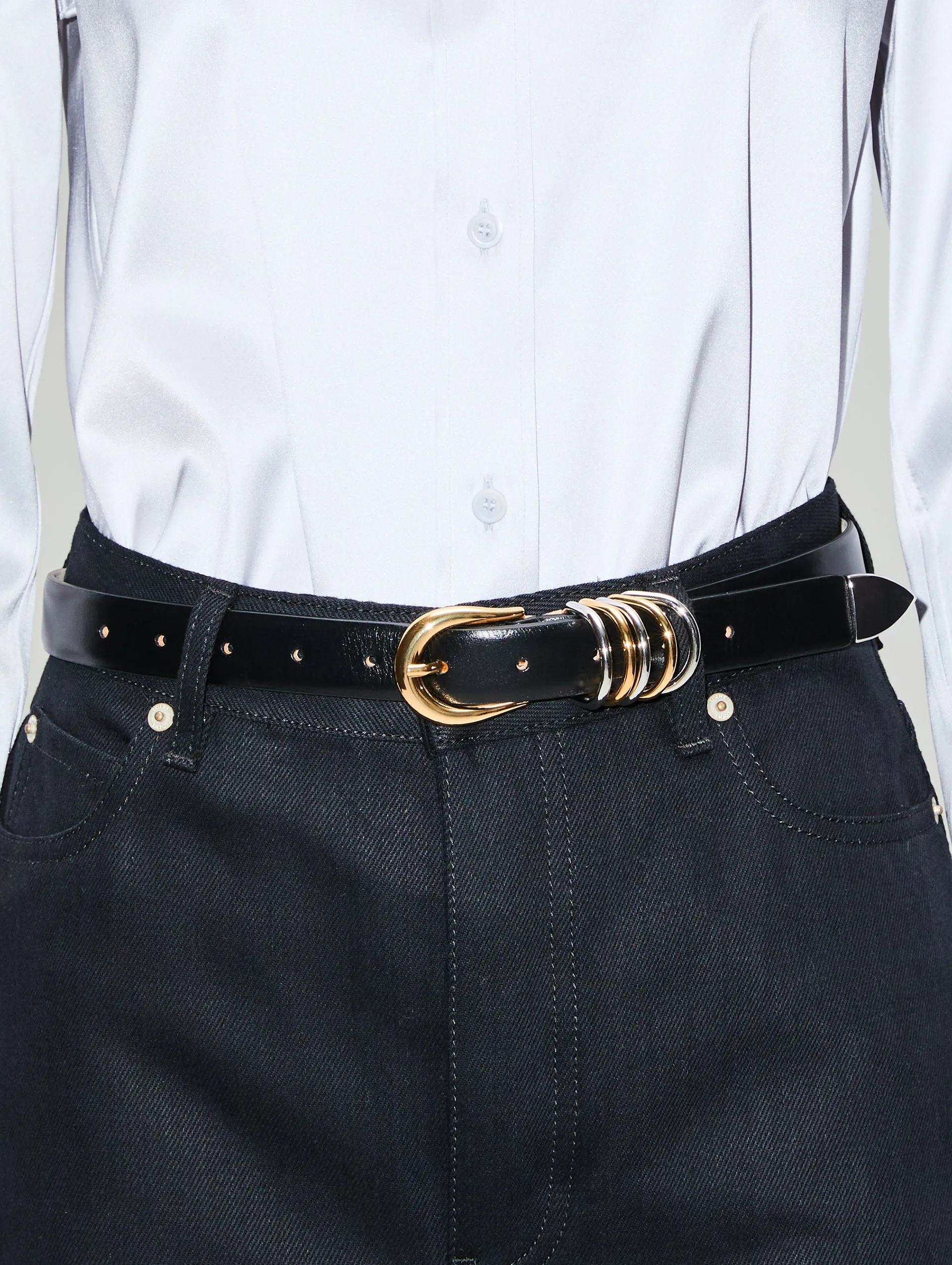 Hollyhock Mixed Metal Belt