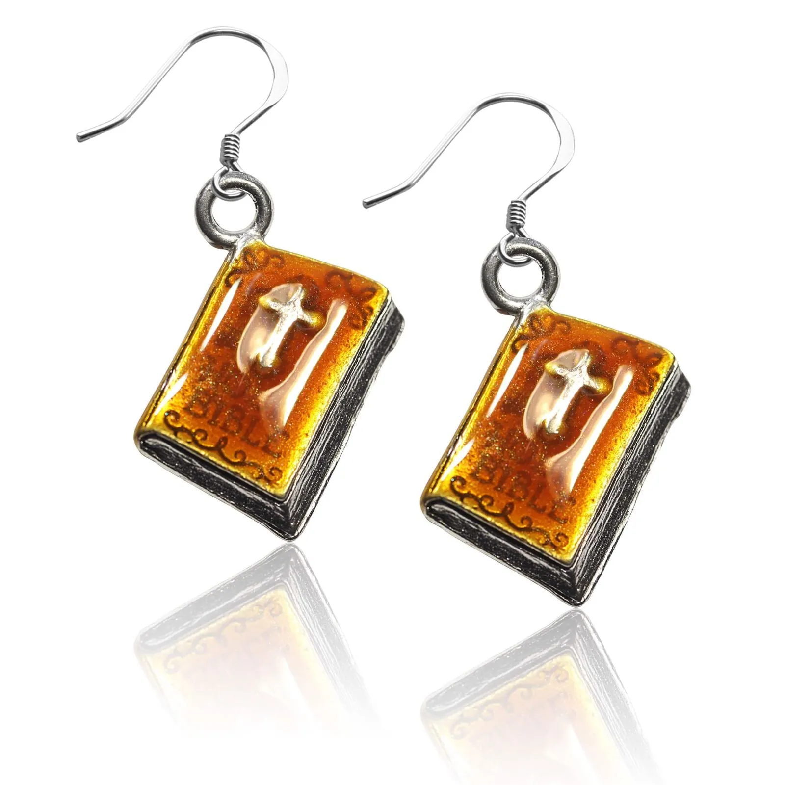 Holy Bible Charm Earrings