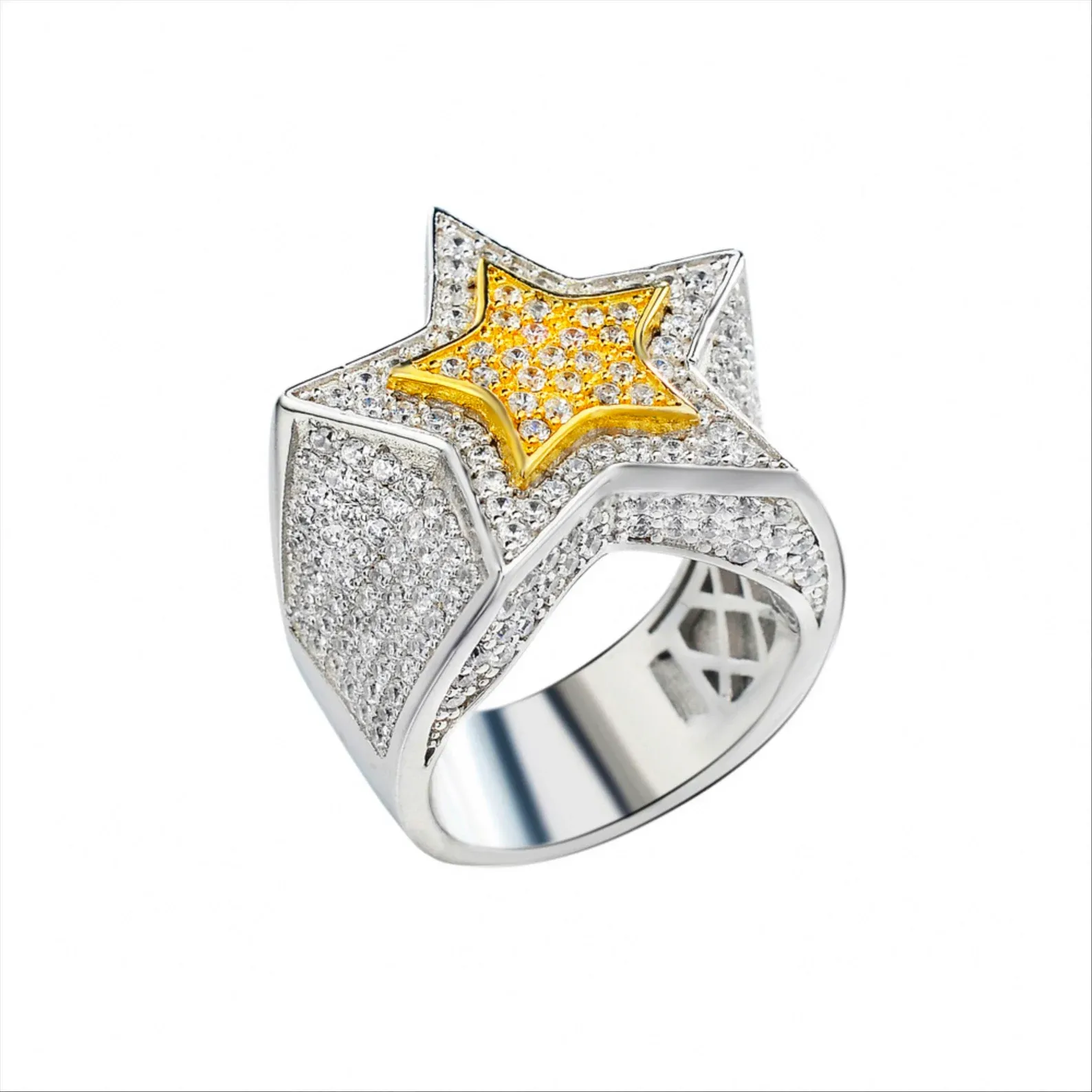 Iced Out Star Of The Universe Ring