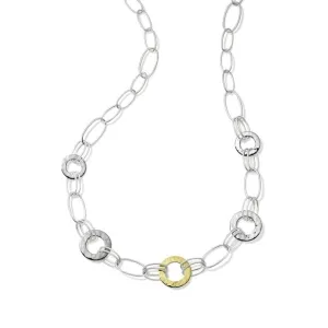 Ippolita Sterling 18K Chimera Mixed Disc Necklace