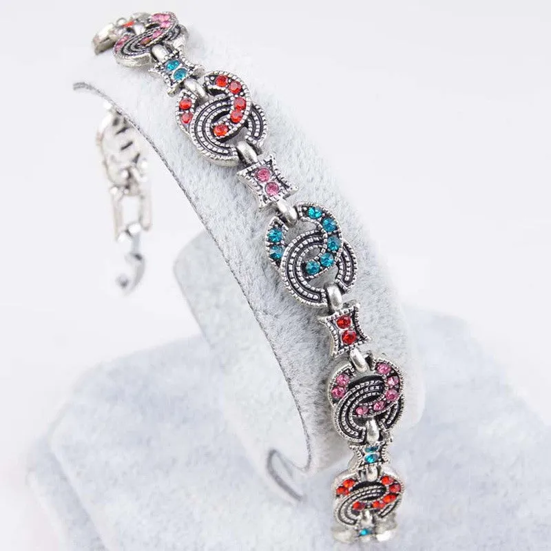 Jewelry Bohemia Style Retro Resin Multicolor Charm Latest Love Women Bracelets & Bangles