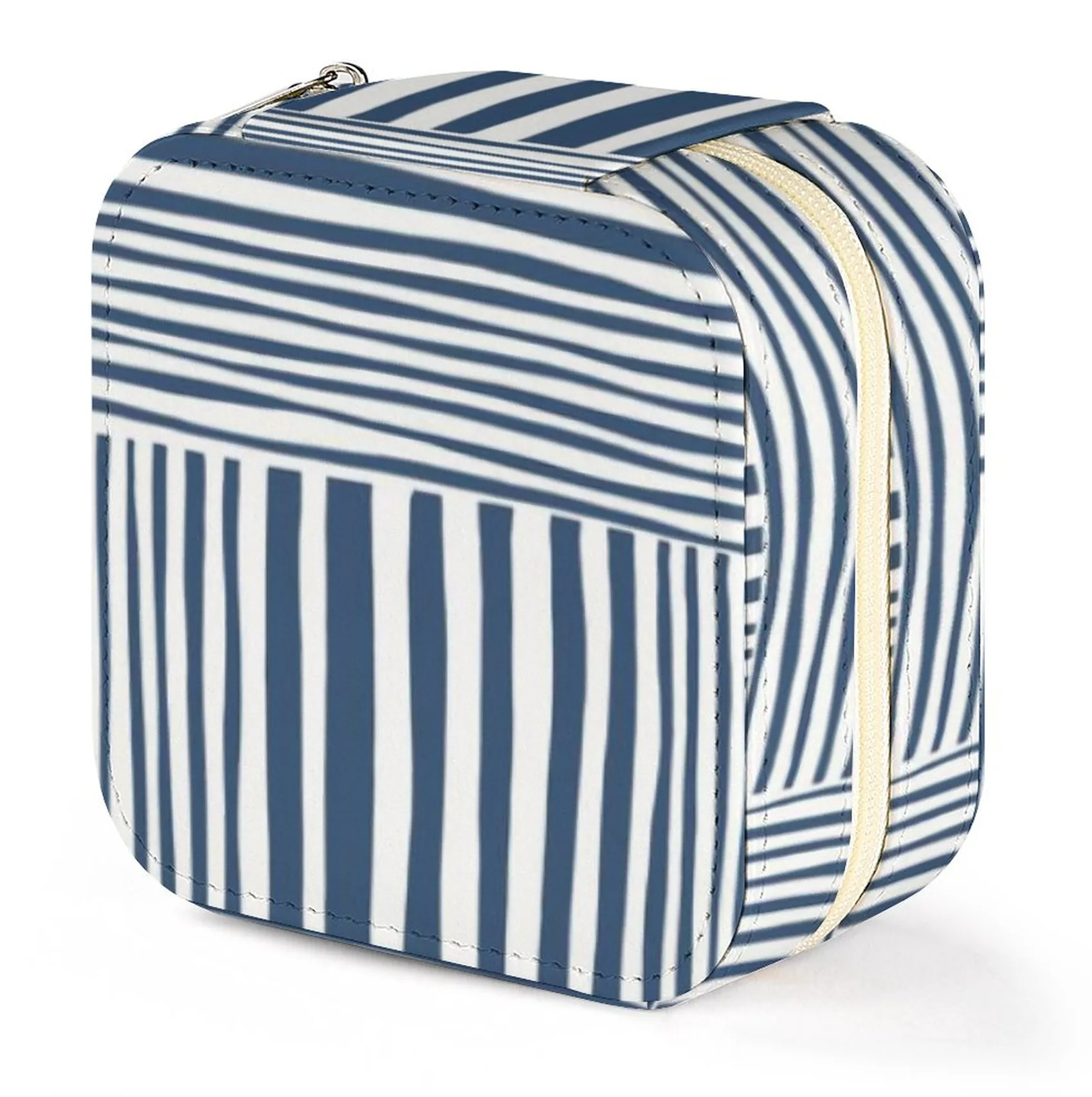 Jewelry Case - Navy Stripes
