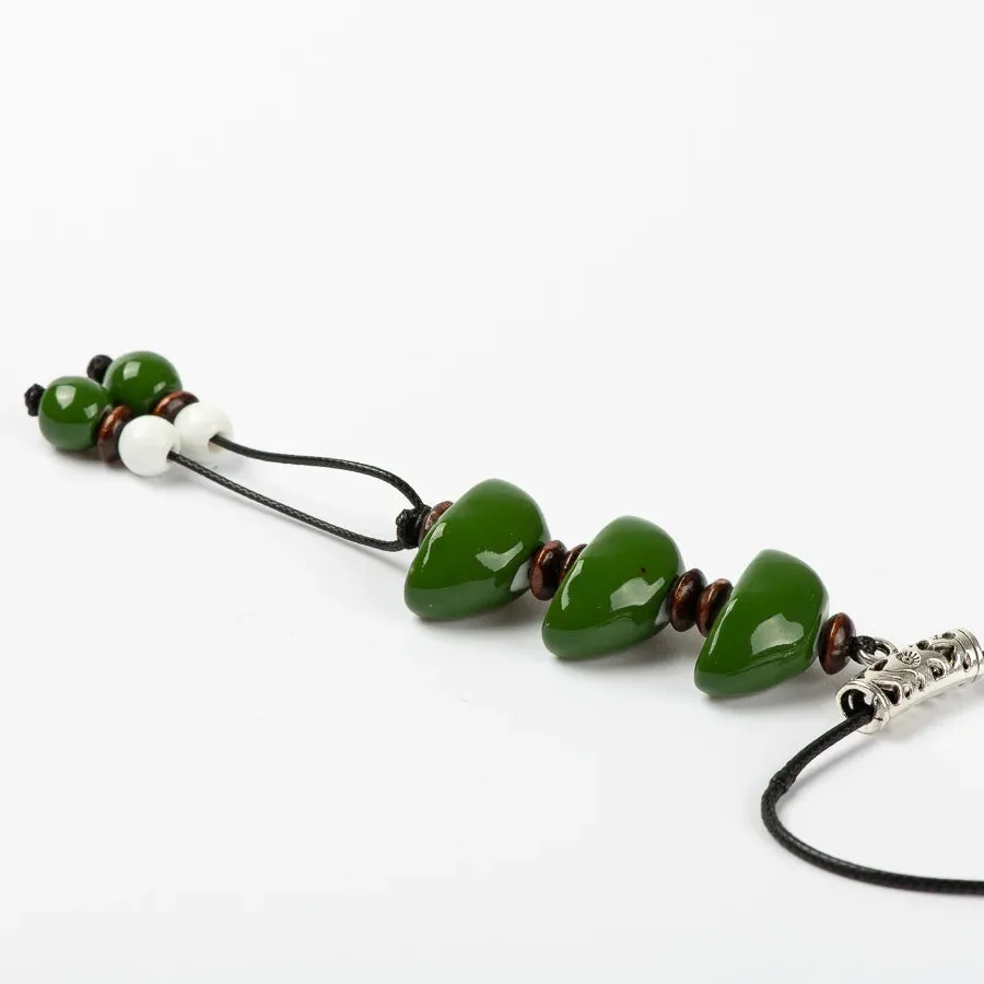 Jingdezhen Unique Shape Ceramic Beads Necklace Bohemian necklaces