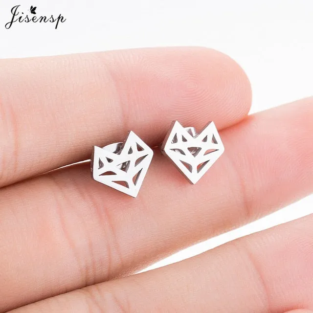 Jisensp Stainless Steel Ballet Earrings for Women Music Earing Fashion Tree of Life Stud Earring Girls Jewelry Kids Accessories