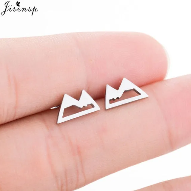 Jisensp Stainless Steel Ballet Earrings for Women Music Earing Fashion Tree of Life Stud Earring Girls Jewelry Kids Accessories