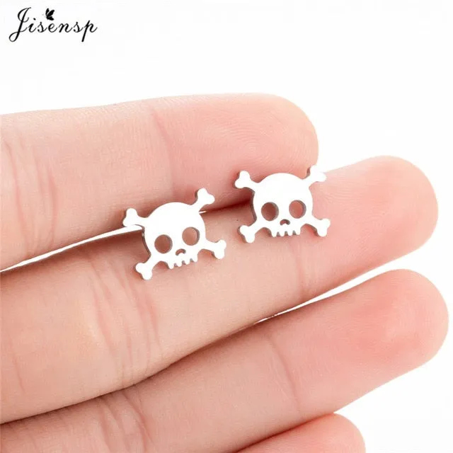 Jisensp Stainless Steel Ballet Earrings for Women Music Earing Fashion Tree of Life Stud Earring Girls Jewelry Kids Accessories