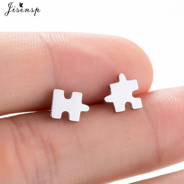 Jisensp Stainless Steel Ballet Earrings for Women Music Earing Fashion Tree of Life Stud Earring Girls Jewelry Kids Accessories