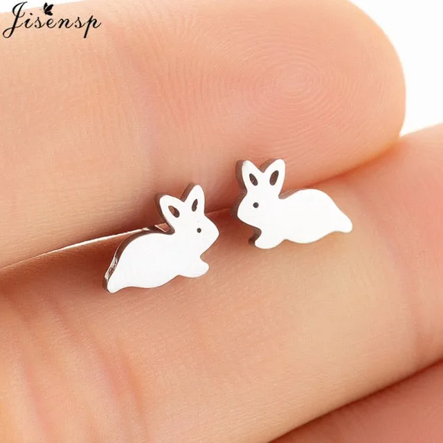Jisensp Stainless Steel Ballet Earrings for Women Music Earing Fashion Tree of Life Stud Earring Girls Jewelry Kids Accessories