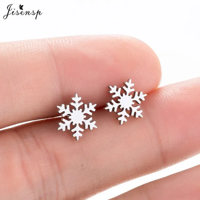Jisensp Stainless Steel Ballet Earrings for Women Music Earing Fashion Tree of Life Stud Earring Girls Jewelry Kids Accessories