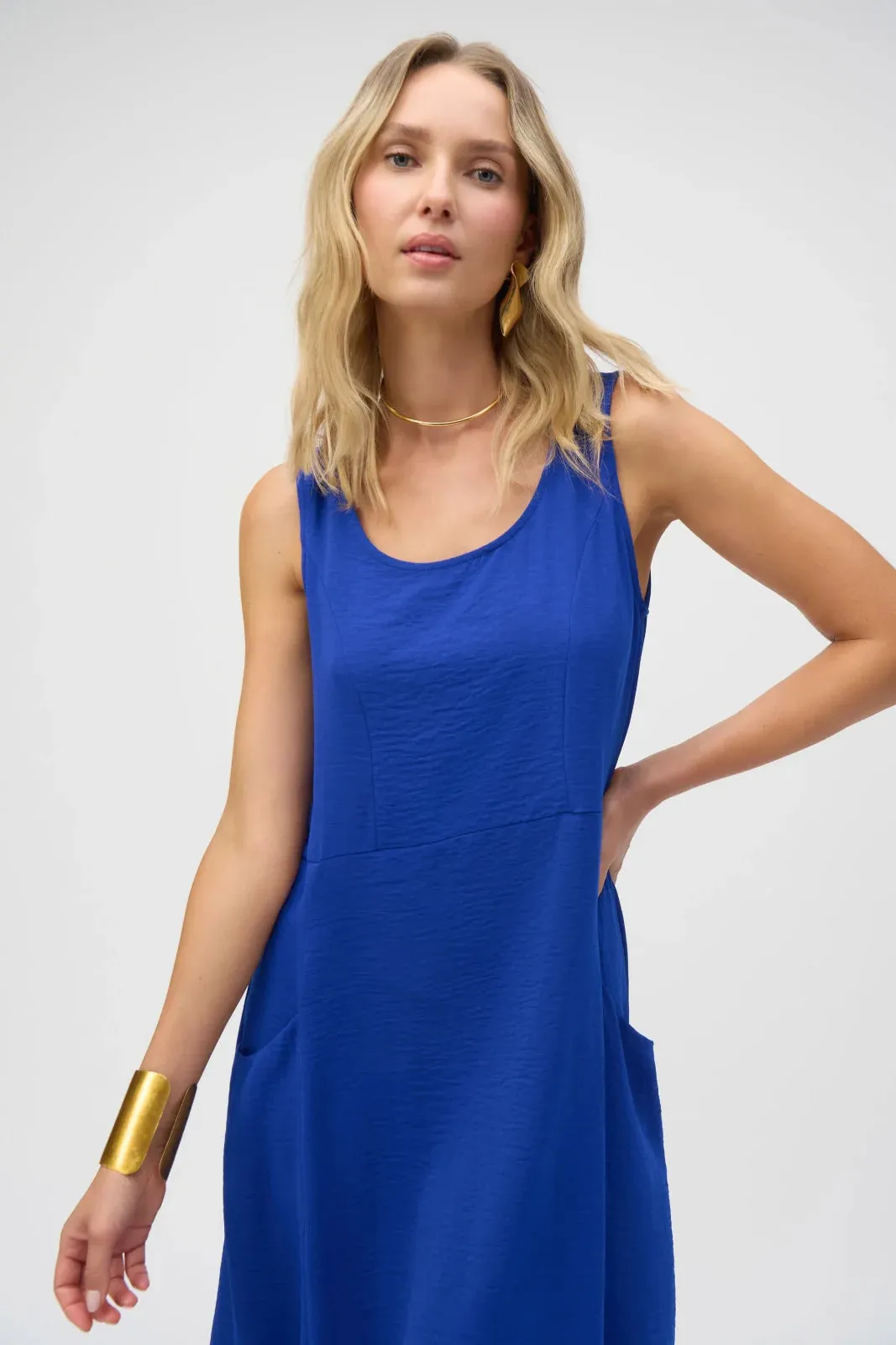 Joseph Ribkoff Ladies Royal Sapphire Gauze A-Line Dress