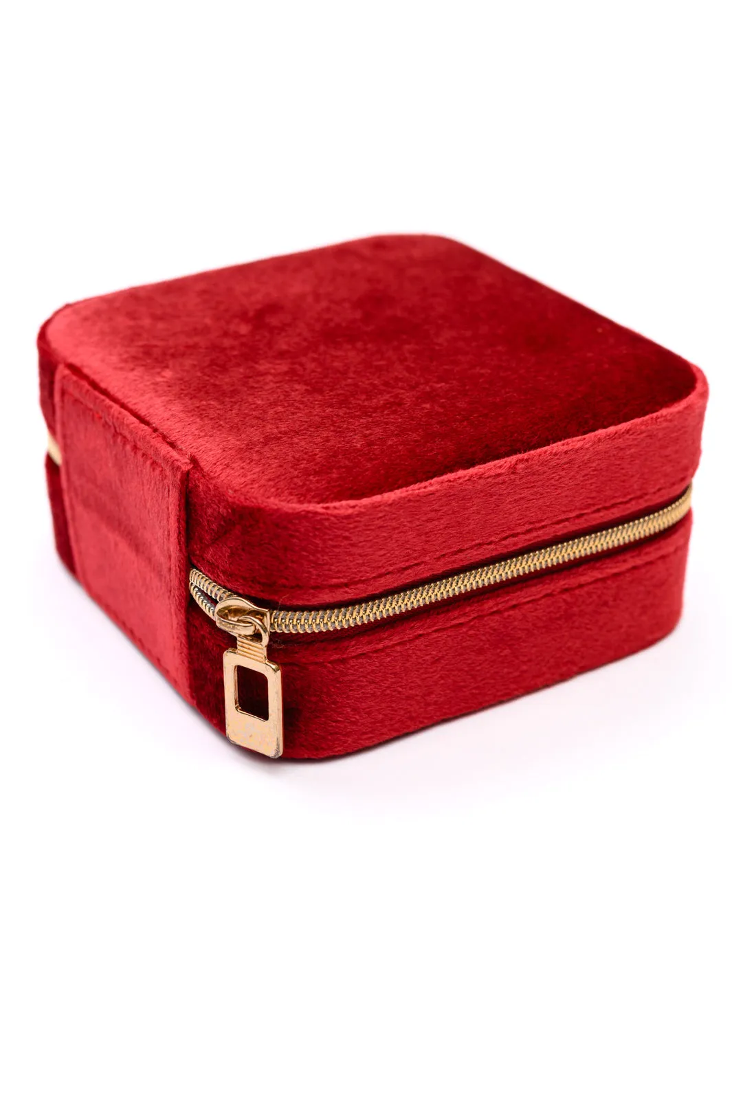 Kept and Carried Velvet Jewelry Box in Red (Online Exclusive)