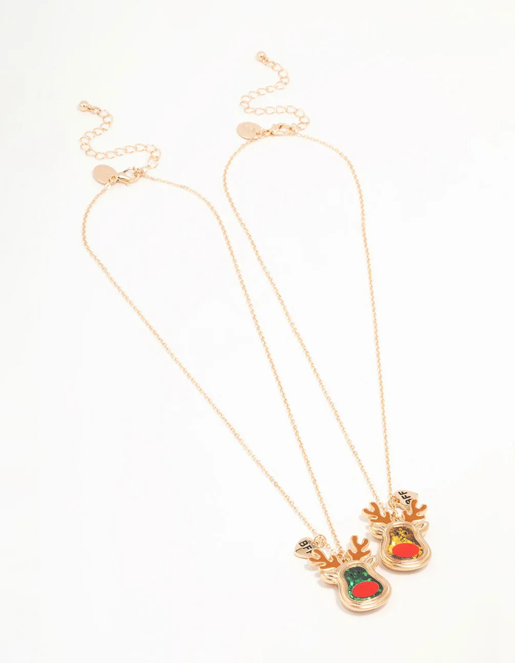 Kids Reindeer BFF Necklaces 2-Pack