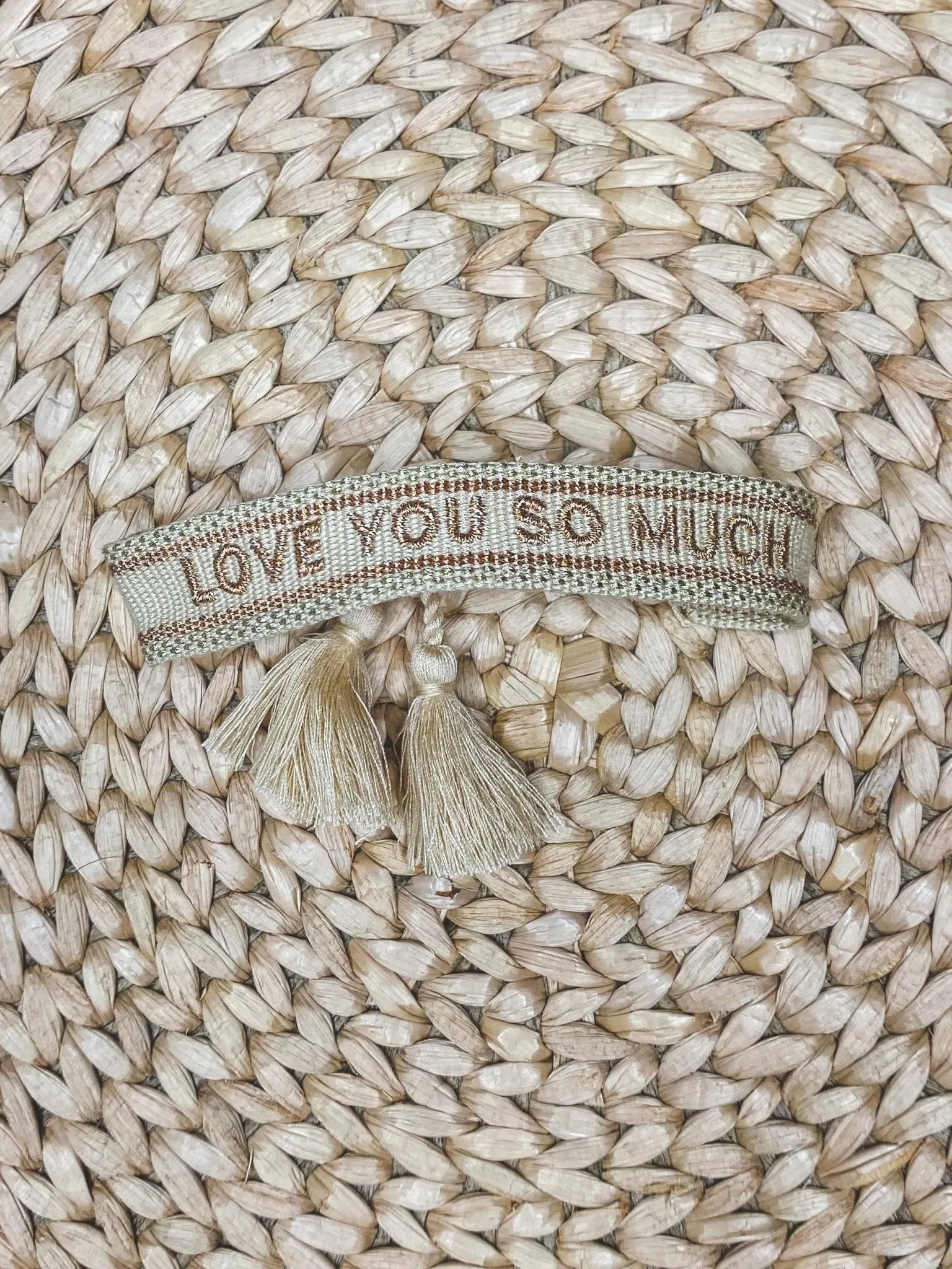 Love you so much bracelet gold/beige