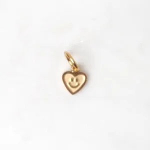 Loveissue - charm - gold heart smiley
