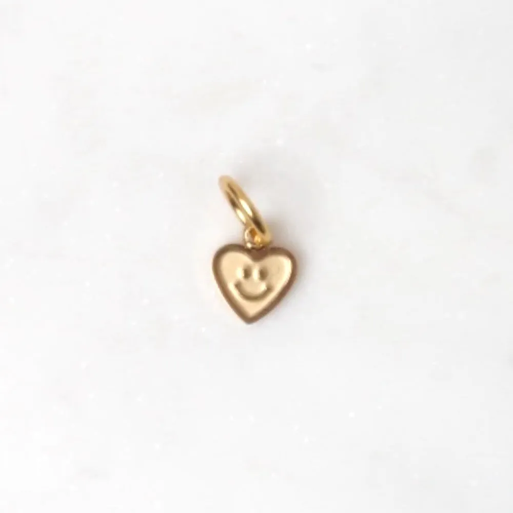 Loveissue - charm - gold heart smiley
