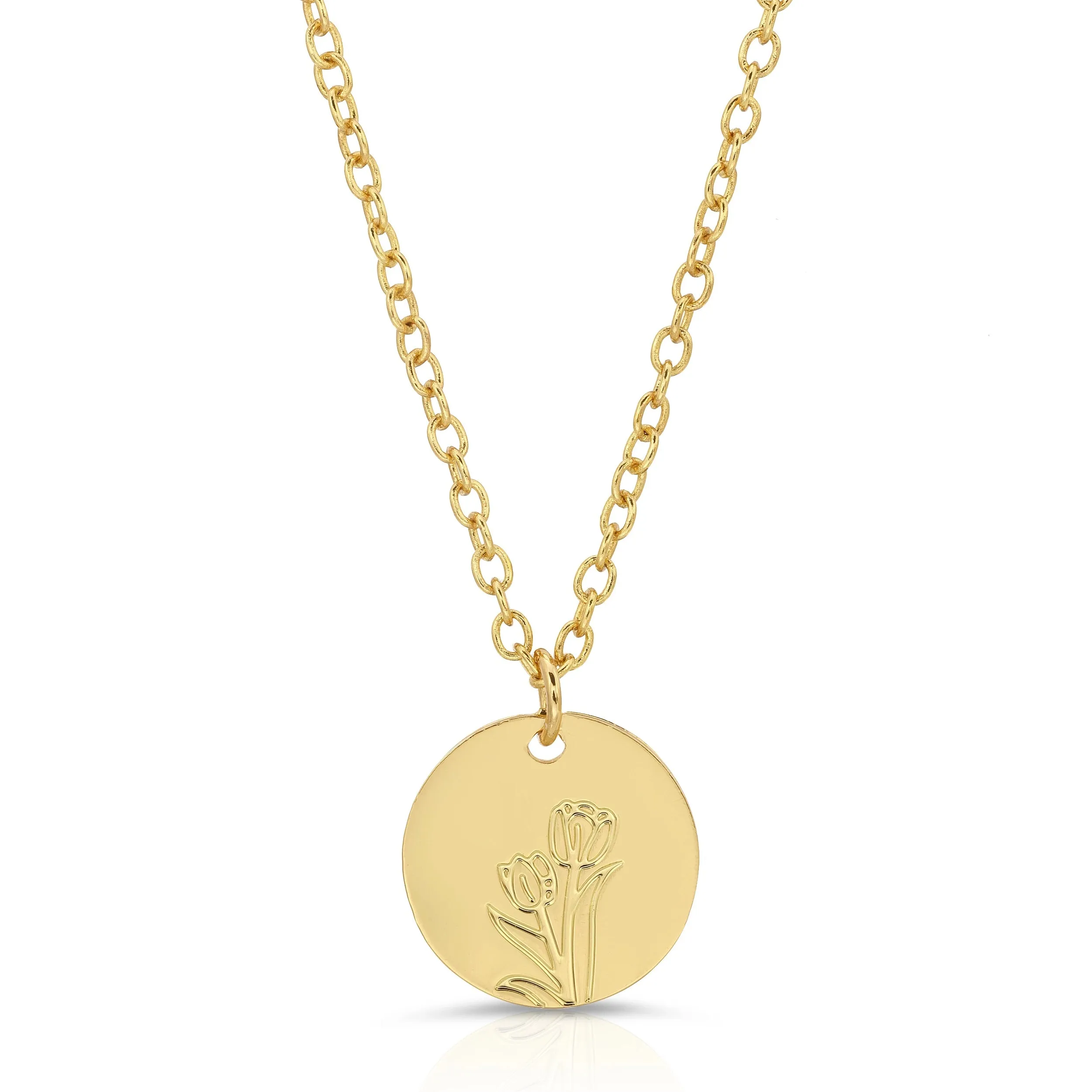 Lucky Feather - Tulip Botanical Necklace