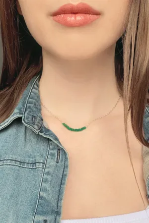 May Emerald Birthstone Necklace
