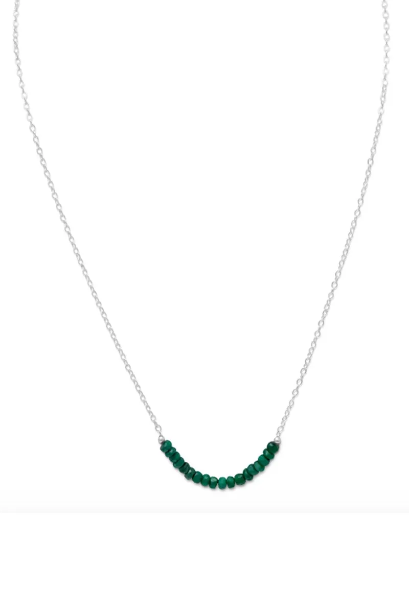 May Emerald Birthstone Necklace