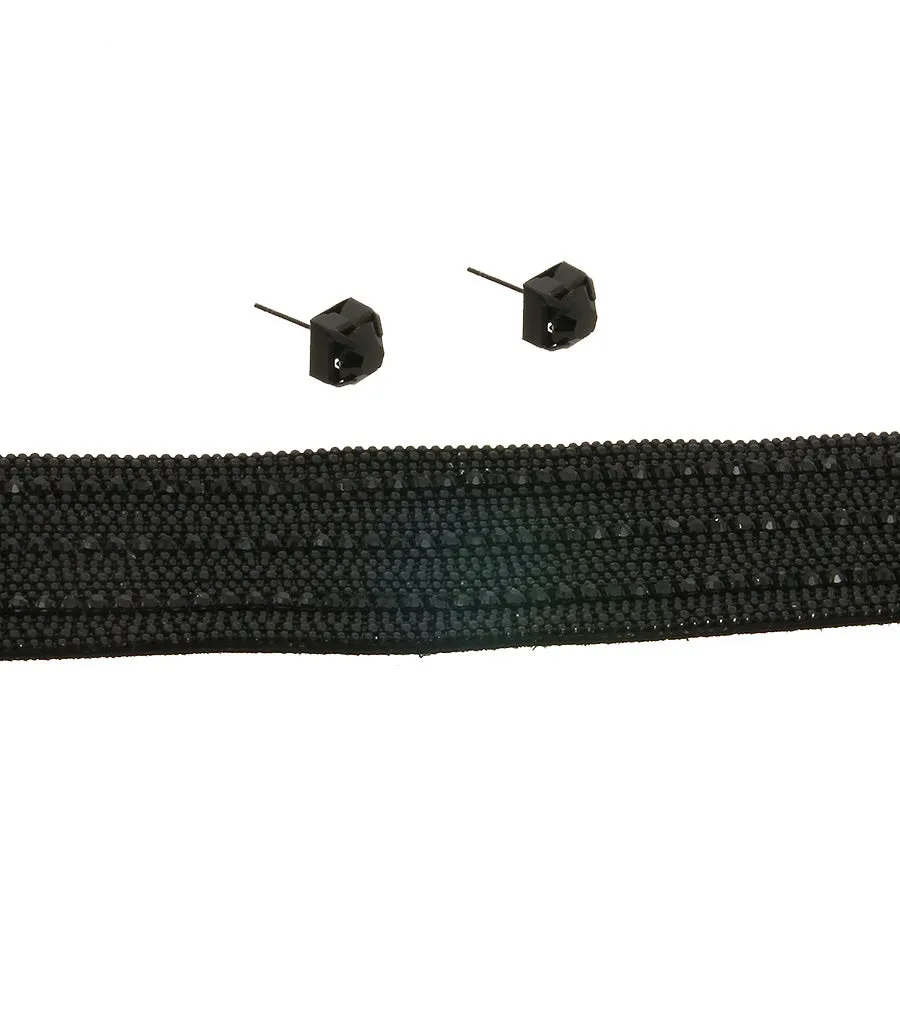 Metal Stoned Choker