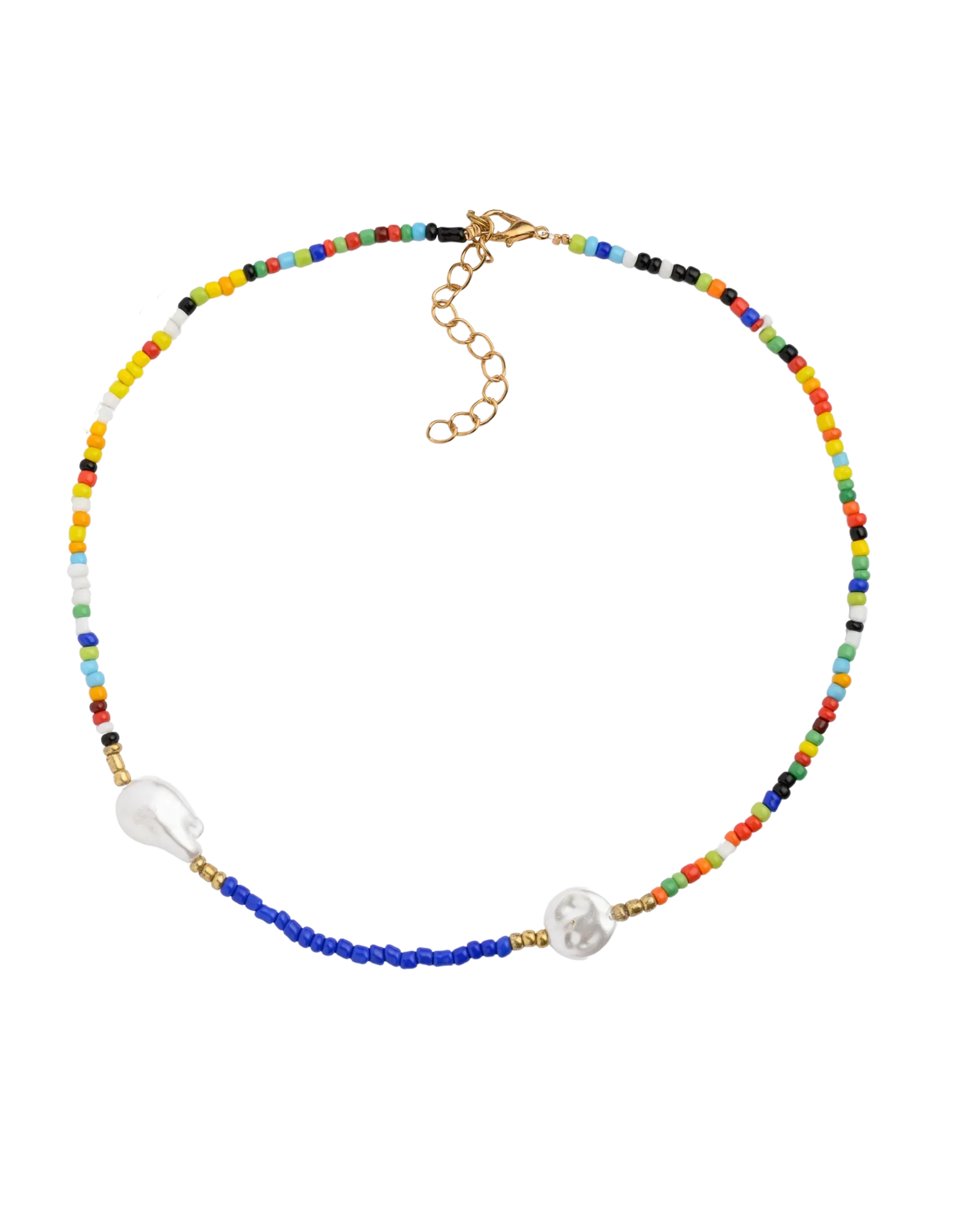 Mocha Colorful Beaded Necklace- Style B