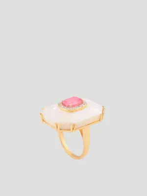 Mother of Pearl Statement Ring