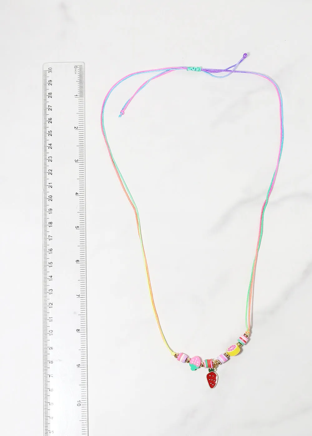 Multi Fruit Adjustable Necklace