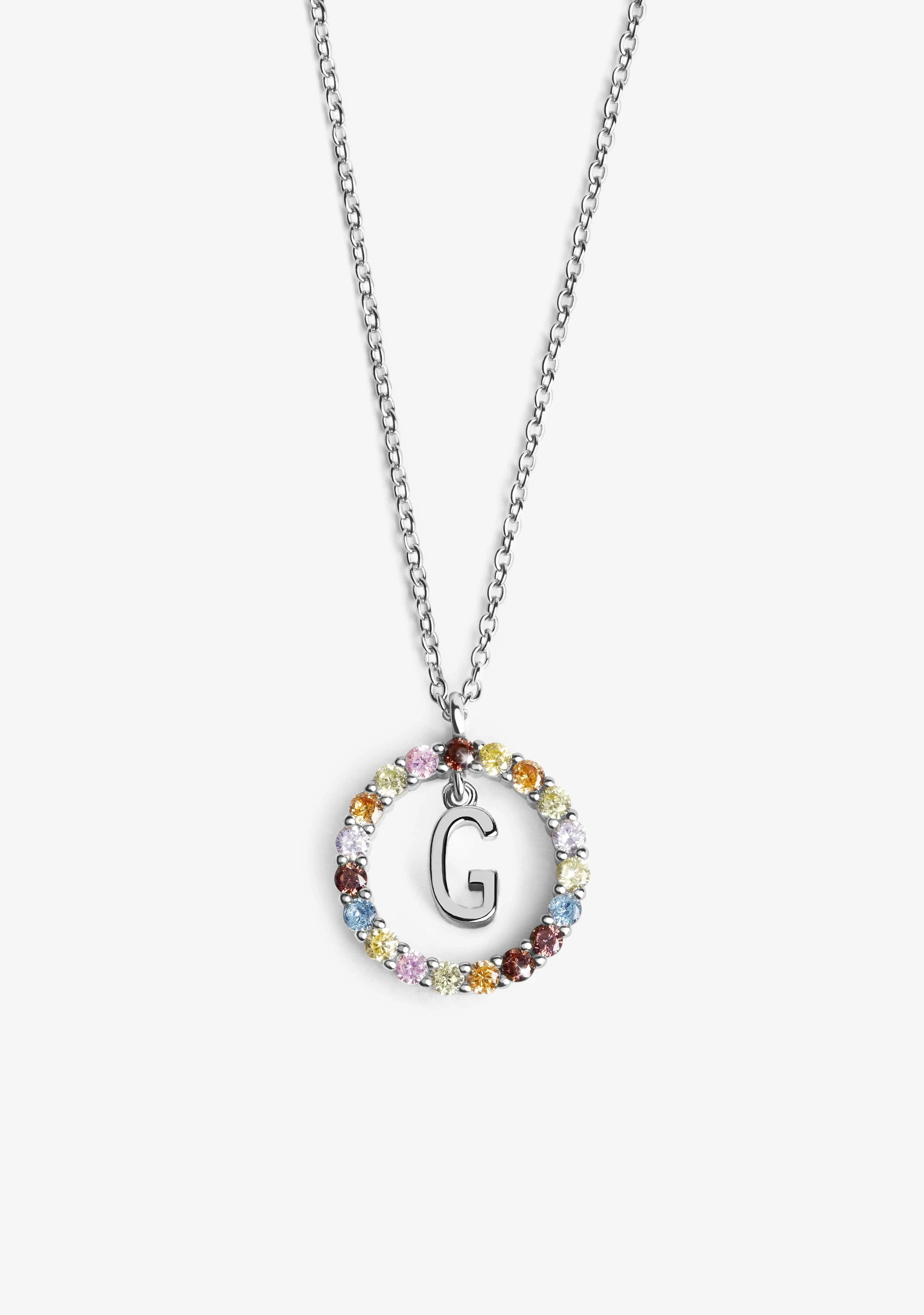 Necklace Iniziale Letter G Silver