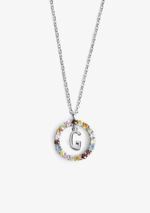 Necklace Iniziale Letter G Silver