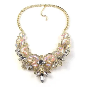 New Arrival Spring Colorful Crystal Women Brand Maxi Statement Necklaces& Pendants Vintage Turkish Jewelry Necklace