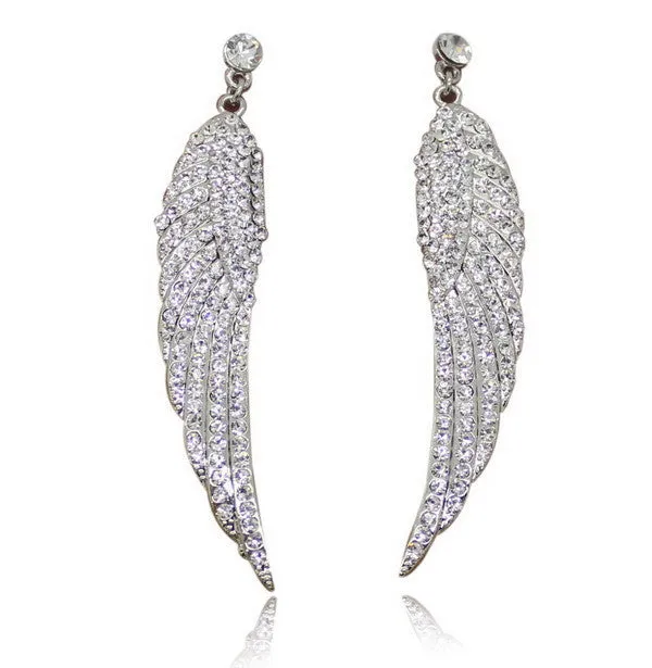 New Fashion Charm Angel earrings European style moon shape artistic earrings for women