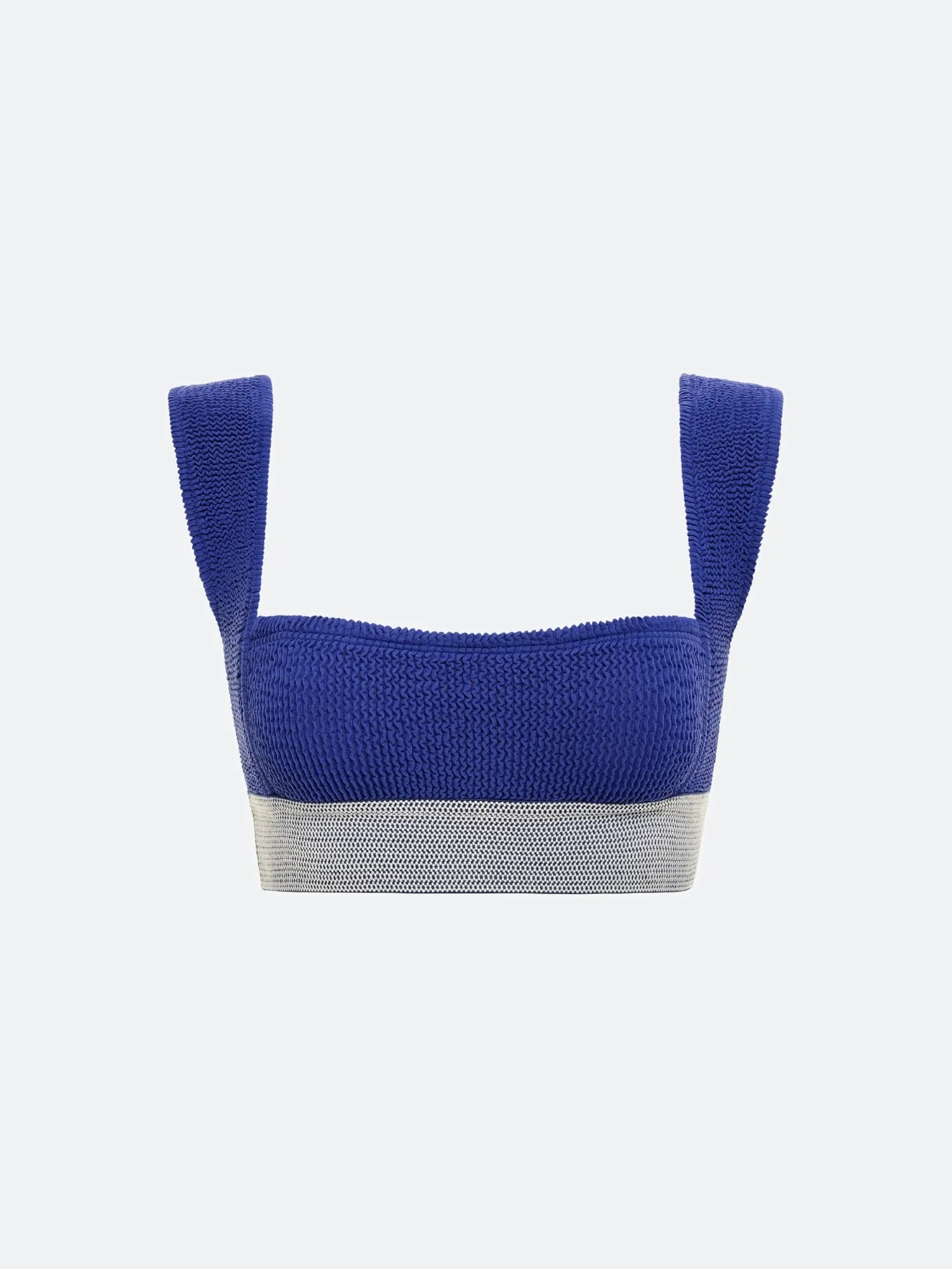 OVERLAY BIKINI TOP - SAPPHIRE