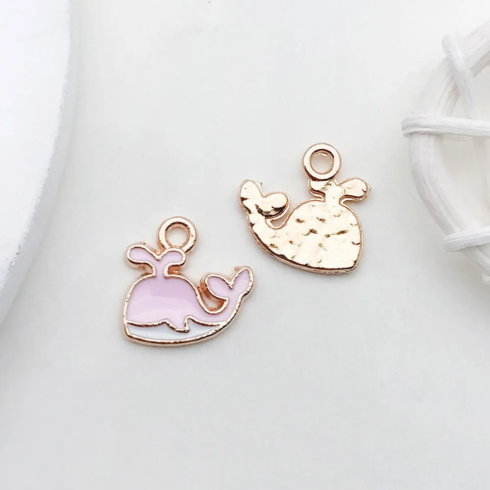 Owllaser Drip Oil DIY Handmade Jewelry Accessories Alloy Small Pendant Earrings Necklace Pendant Material