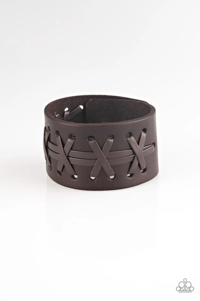 Paparazzi Bracelet ~ Super Sporty - Brown