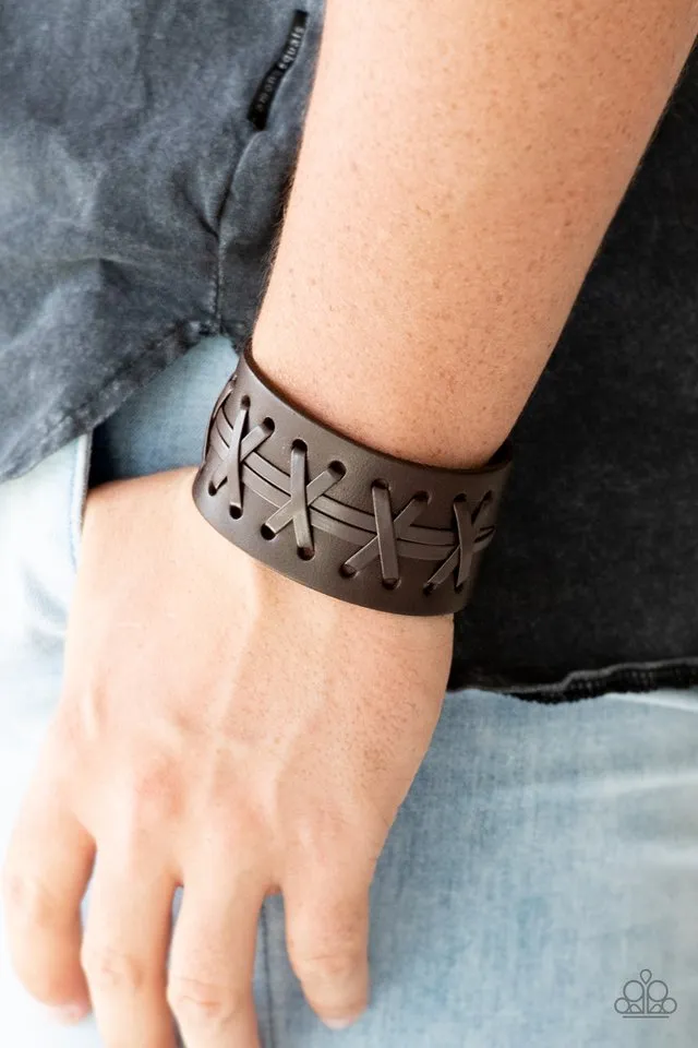 Paparazzi Bracelet ~ Super Sporty - Brown
