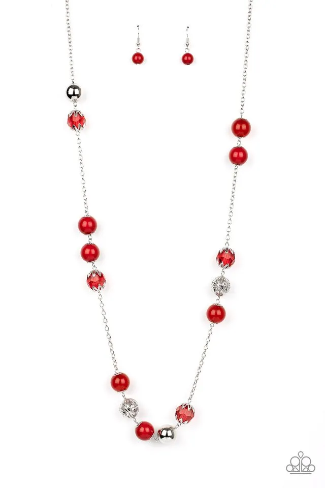 Paparazzi Necklace ~ Fruity Fashion - Red
