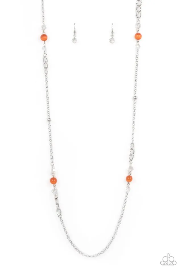 Paparazzi Necklace ~ Teasingly Trendy - Orange