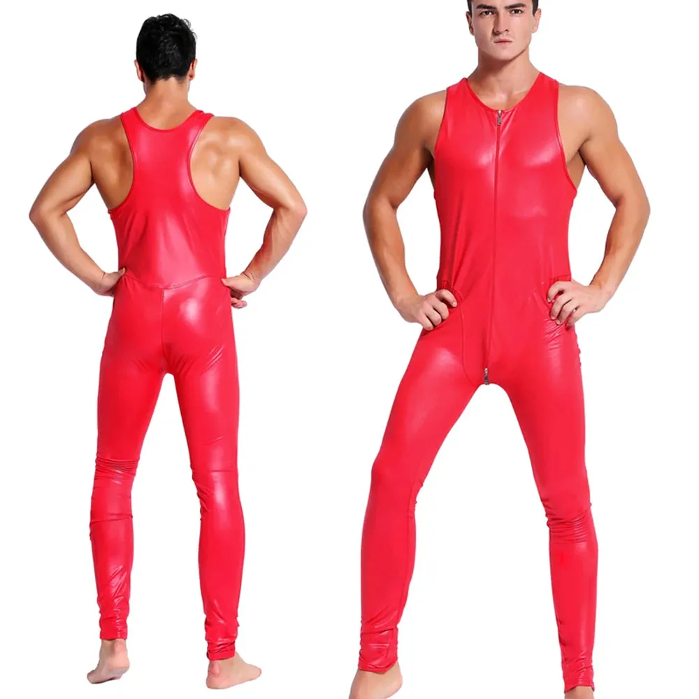 Patent Leather Showstopper Nightclub Jumpsuit