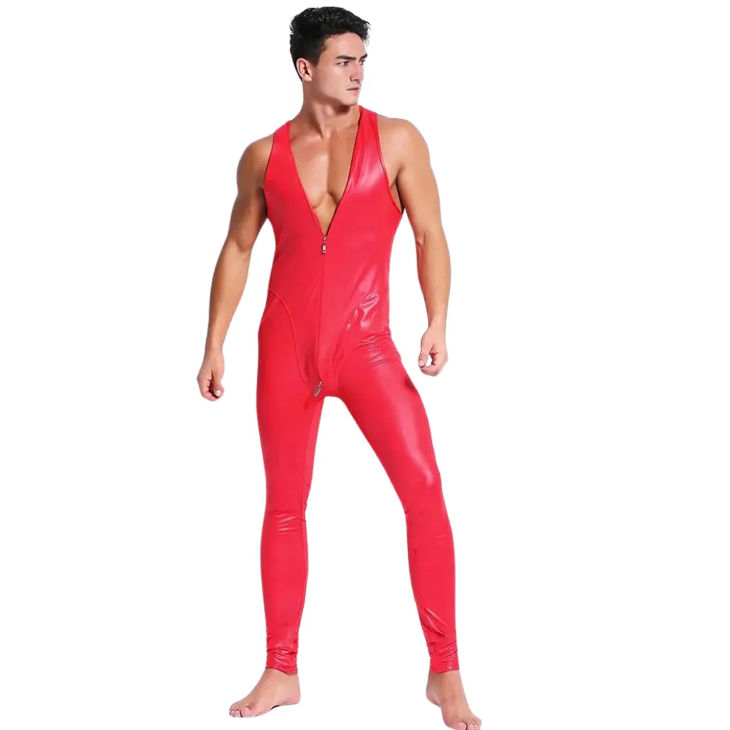 Patent Leather Showstopper Nightclub Jumpsuit