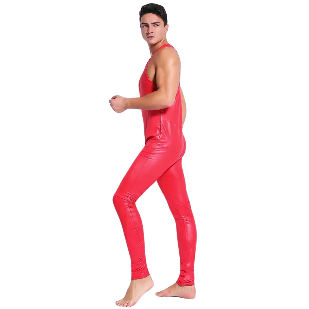 Patent Leather Showstopper Nightclub Jumpsuit