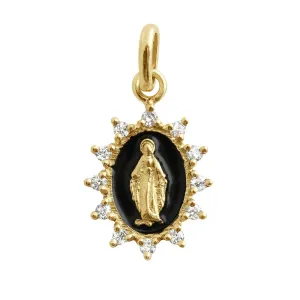 Petit Supreme Madone Pendant in Black
