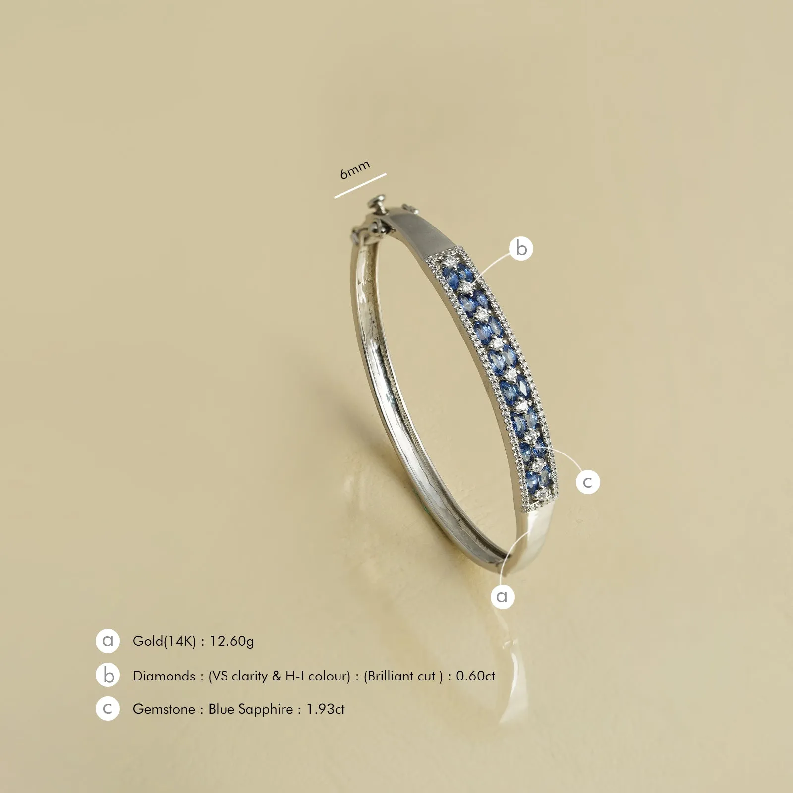 Phoebe Blue Sapphire Bracelet