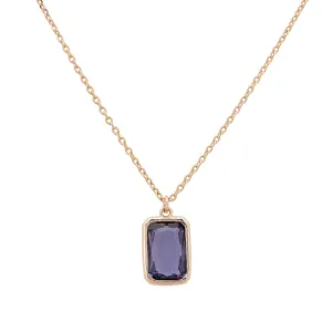 Portofino Necklace Dipped in Rose Gold Amethyst