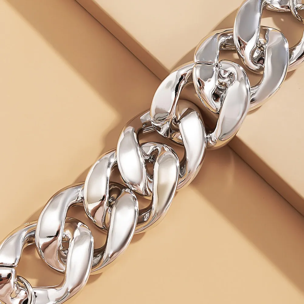 Retro Style Twist Thick Chain Bracelet