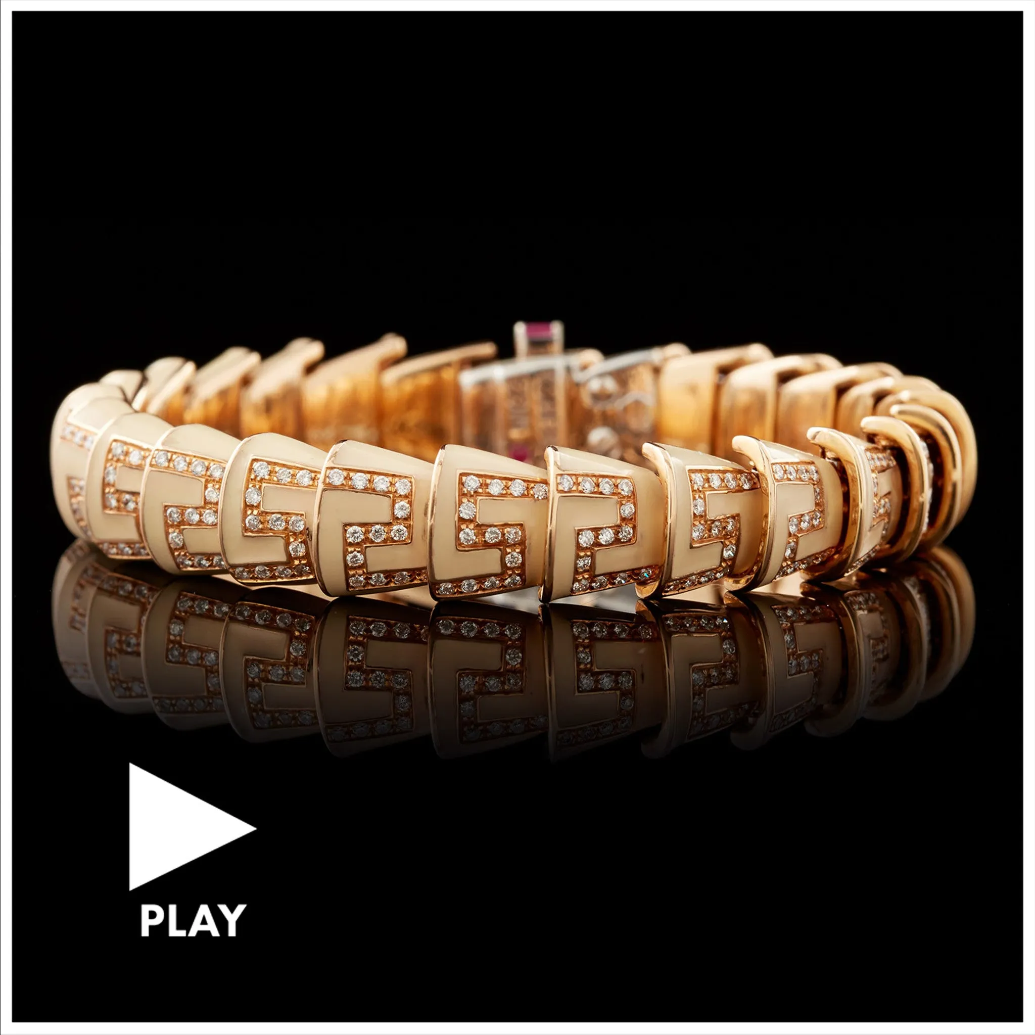Roberto Coin Enamel Diamond Bracelet, Italy