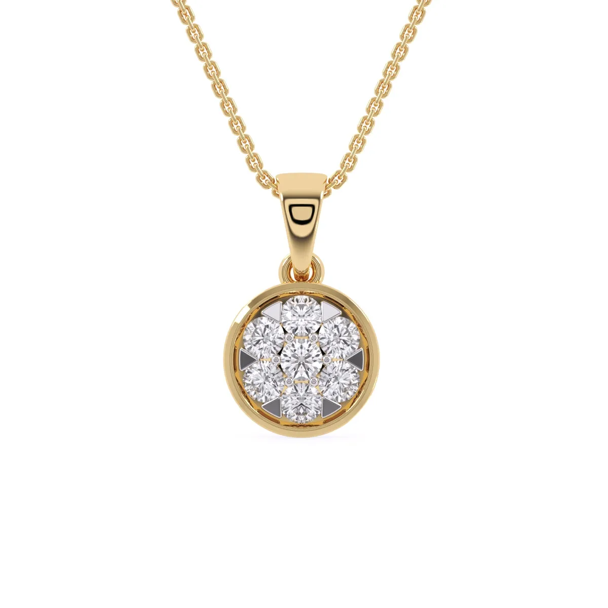 Shimmering Flower Unique Pendant