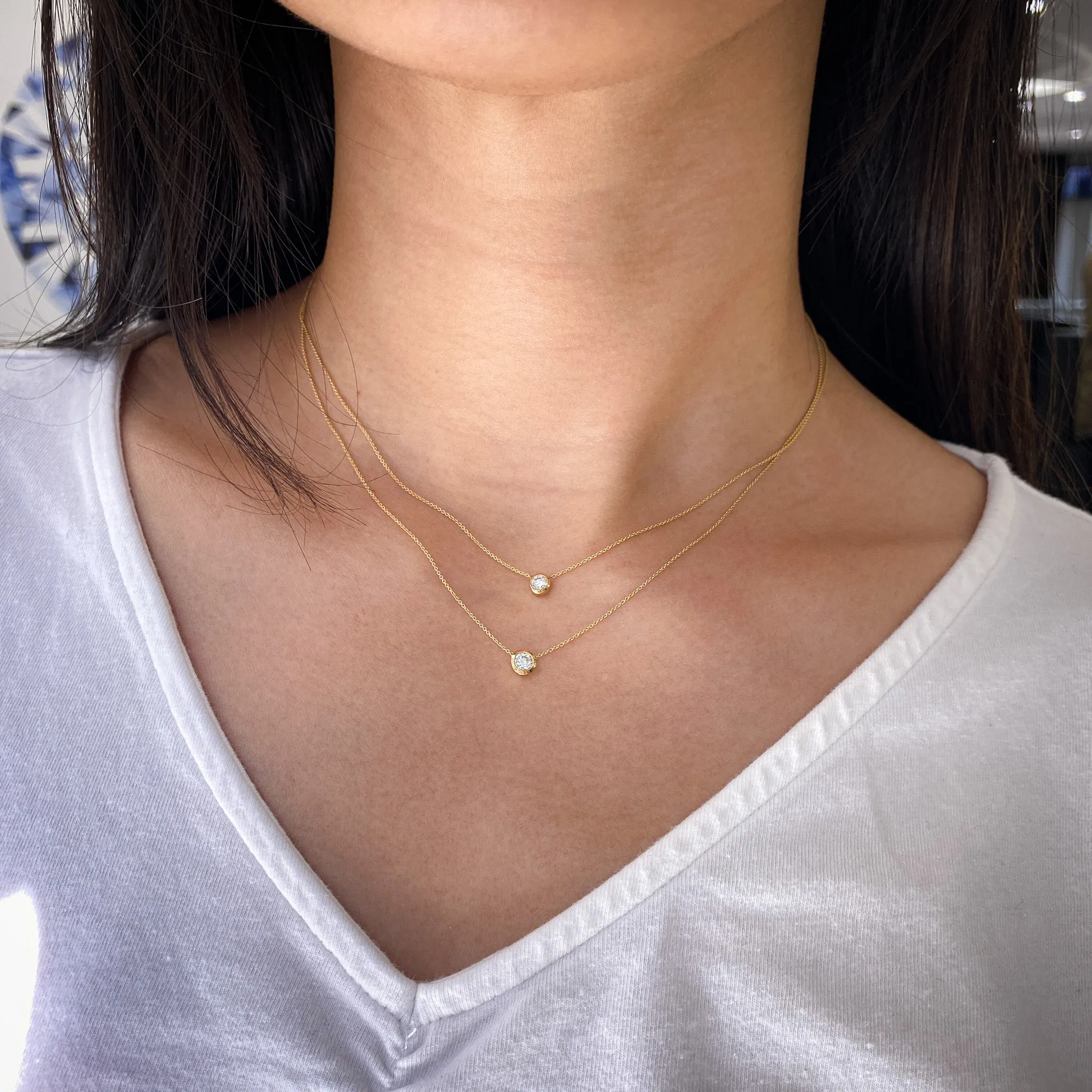 Single Diamond Necklace