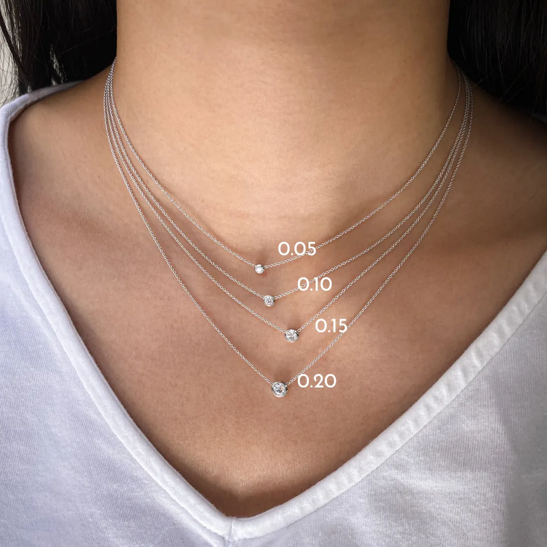 Single Diamond Necklace