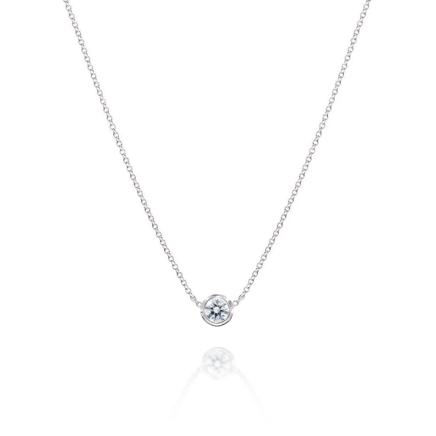 Single Diamond Necklace